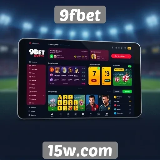 Interface do usuário do 9fbet é intuitiva