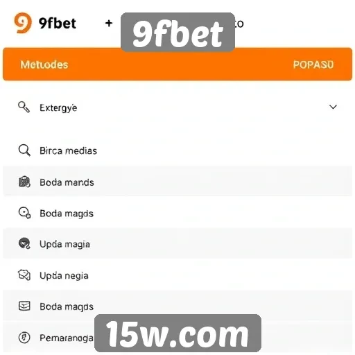 Métodos de pagamento disponíveis na 9fbet
